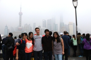 Students at NYU-Shanghai bring Yale-NUS students to the Bund.